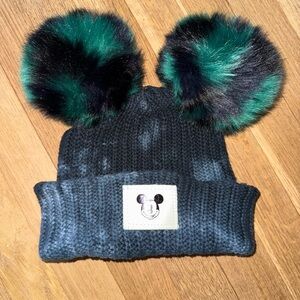 Disney x Love Your Melon Black and Green Pom-Pom Hat